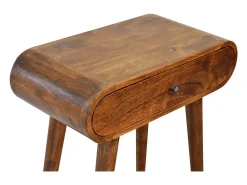 Consola Mini Round Chestnut