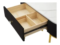 Consola Montpellier negra 100X43X74 cm