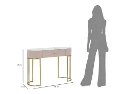 Consola Montpellier rosa 100X40X75 cm