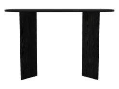 Consola ovalada de diseño - Color: Negro - TOPANIA