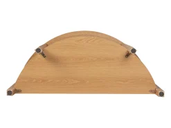 Consola redondeada con efecto ondulado y 2 niveles, altura 76 cm – BOLOGNE