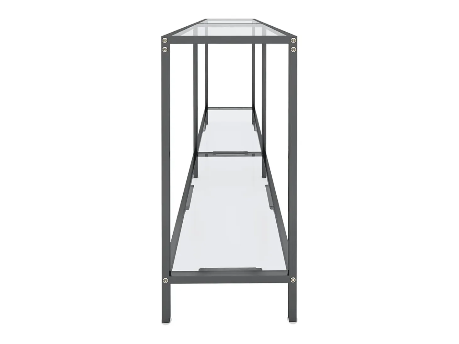 Consola transparente 160x35x75,5 cm Cristal templado