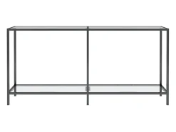 Consola transparente 160x35x75,5 cm Cristal templado