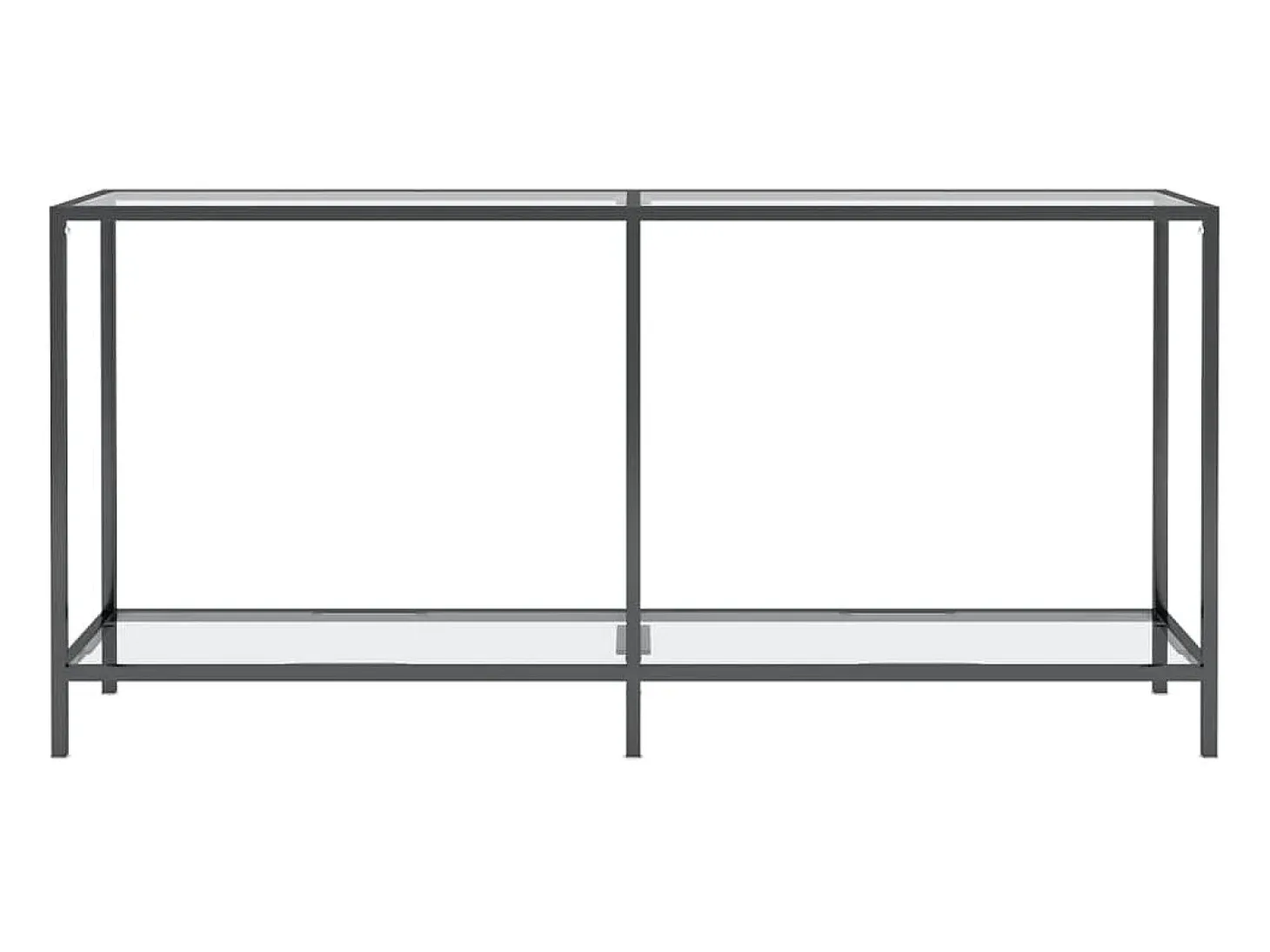 Consola transparente 160x35x75,5 cm Cristal templado