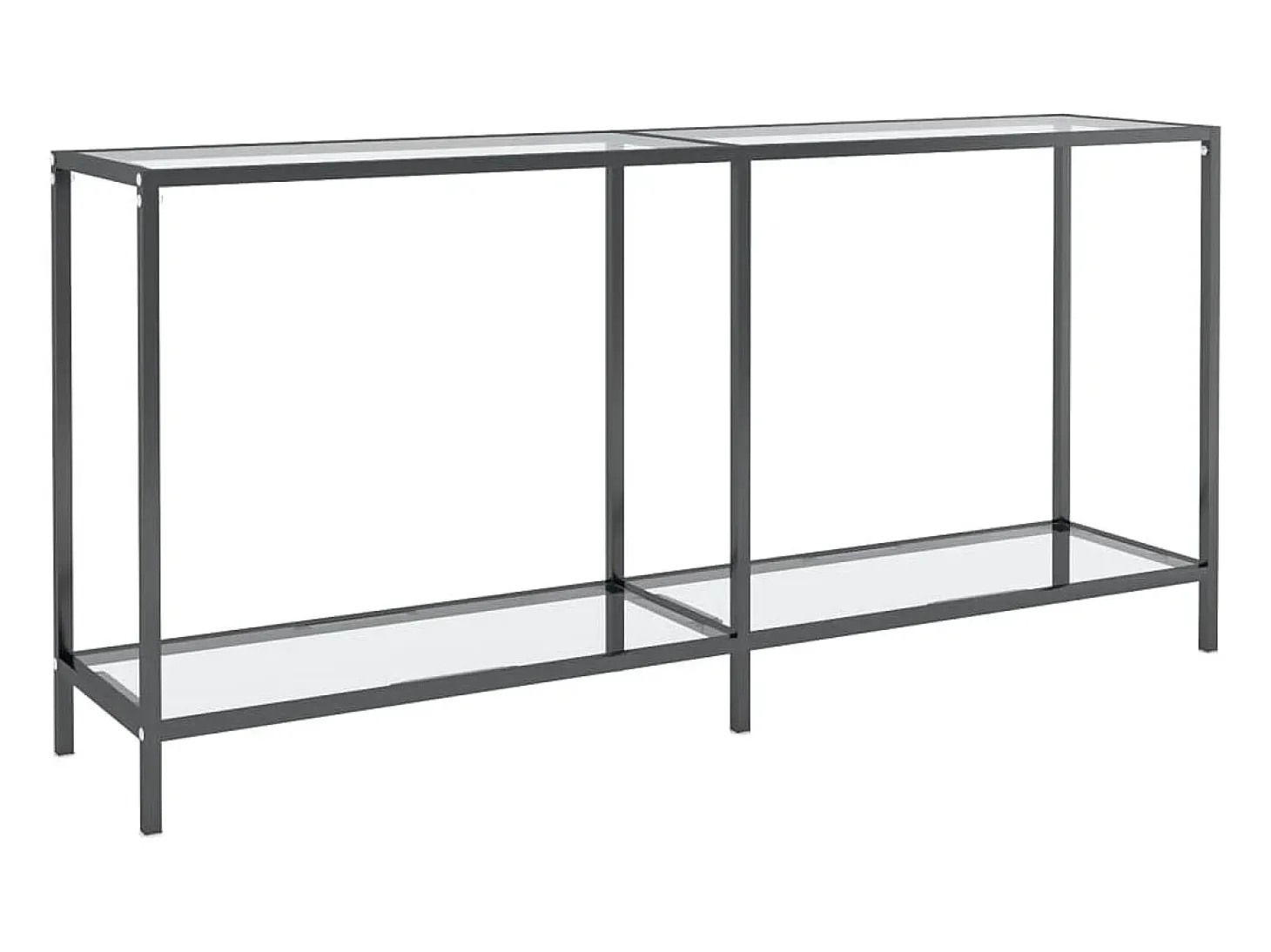 Consola transparente 160x35x75,5 cm Cristal templado