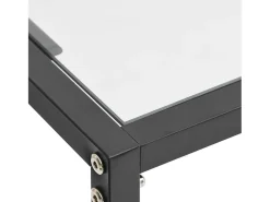 Consola transparente 160x35x75,5 cm Cristal templado