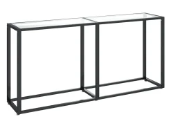 Consola transparente 160x35x75,5 cm Cristal templado