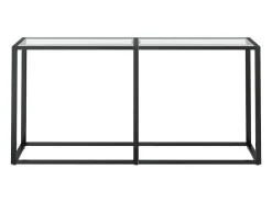 Consola transparente 160x35x75,5 cm Cristal templado