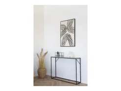 Consola Vita, Marrón, 110x26x80 cm, Kendra Home