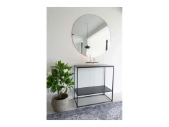 Consola Vita, Negro, 36x80x80 cm, Kendra Home
