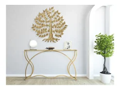 Consola VKH626, Oro, 130x40x75 cm, Kendra Home
