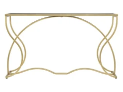 Consola VKH626, Oro, 130x40x75 cm, Kendra Home