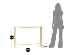 Consola VKH629, Oro, 100x35x80 cm, Kendra Home