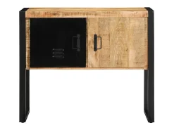Consola 90x35x75 cm madera maciza de mango en bruto