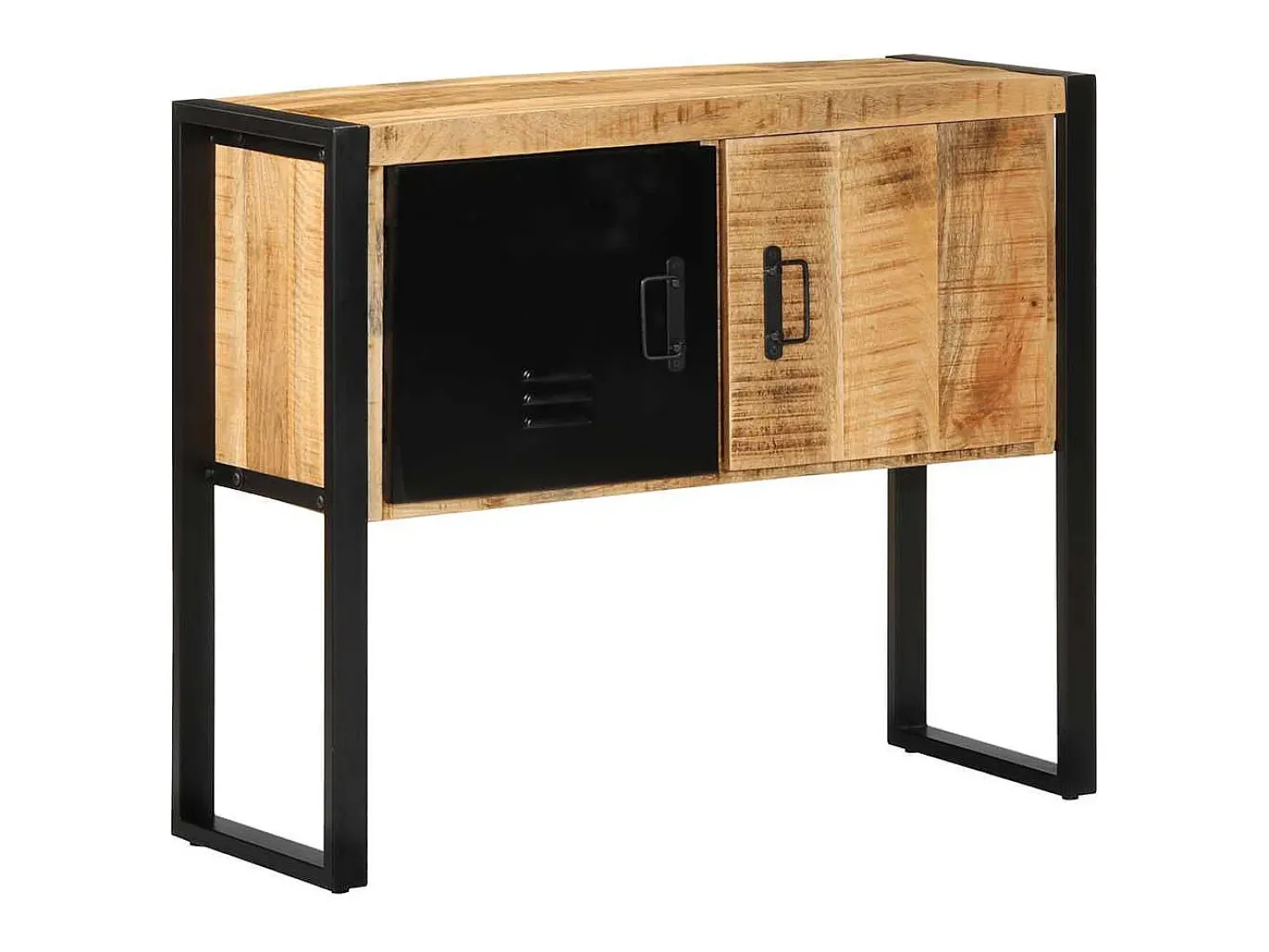 Consola 90x35x75 cm madera maciza de mango en bruto