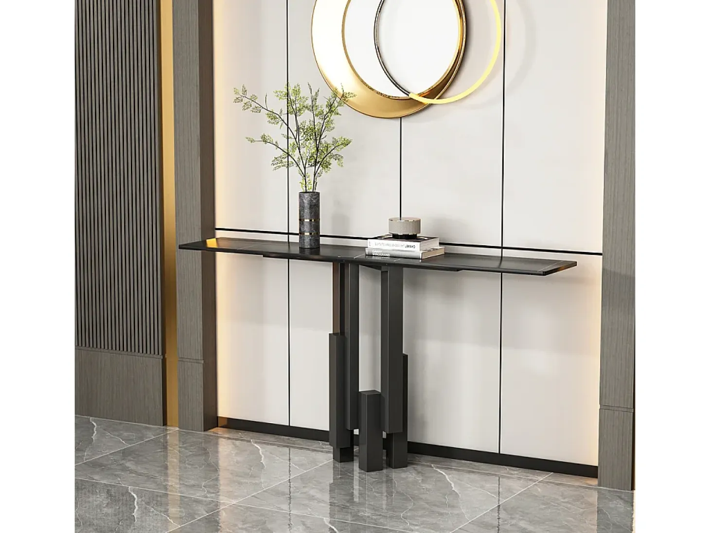 Consola 150x80x30 cm negro modig m20-150