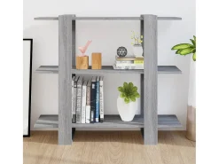Corydon Estantería/divisor de espacios gris Sonoma 100x30x87 cm
