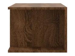 Crijn Mueble de TV con luces LED color roble marrón 90x39x30 cm