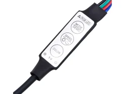 Crijn Mueble de TV con luces LED color roble marrón 90x39x30 cm