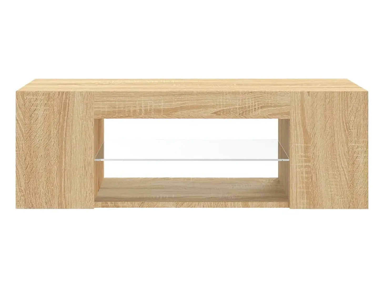 Crijn Mueble de TV con luces LED roble Sonoma 90x39x30 cm