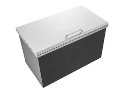 Cubo de Hielo SucceBuy 78,37 L 61x51x38 cm, Nevera Drop-in de Acero Inoxidable, con Tapa de Bisagra, para la Cocina Exterior