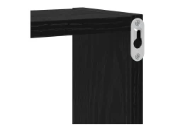 Cubo de pared Otros Roble Negro 96 x 12 x 64 cm Madera de ingeniería