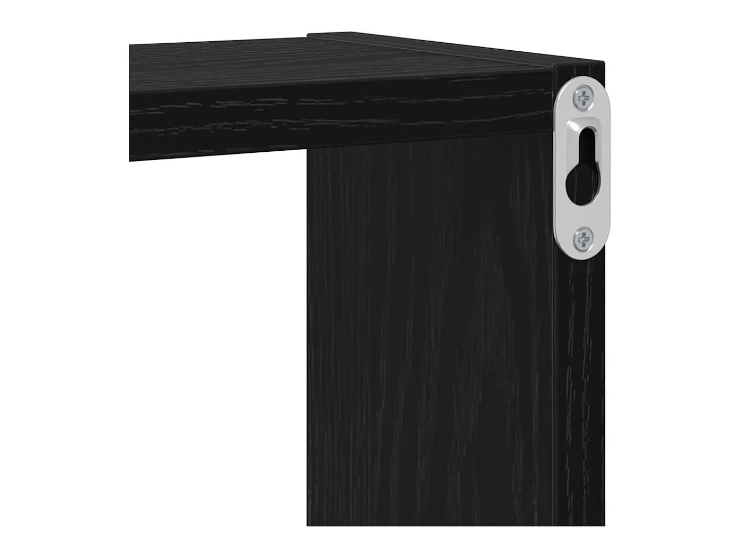 Cubo de pared Otros Roble Negro 96 x 12 x 64 cm Madera de ingeniería
