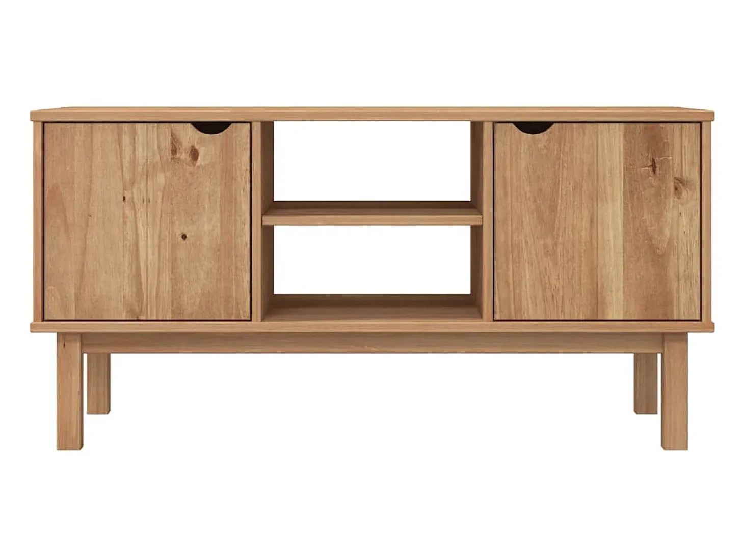 Cuneyt Mueble de TV OTTA madera maciza de pino 113,5x43x57 cm