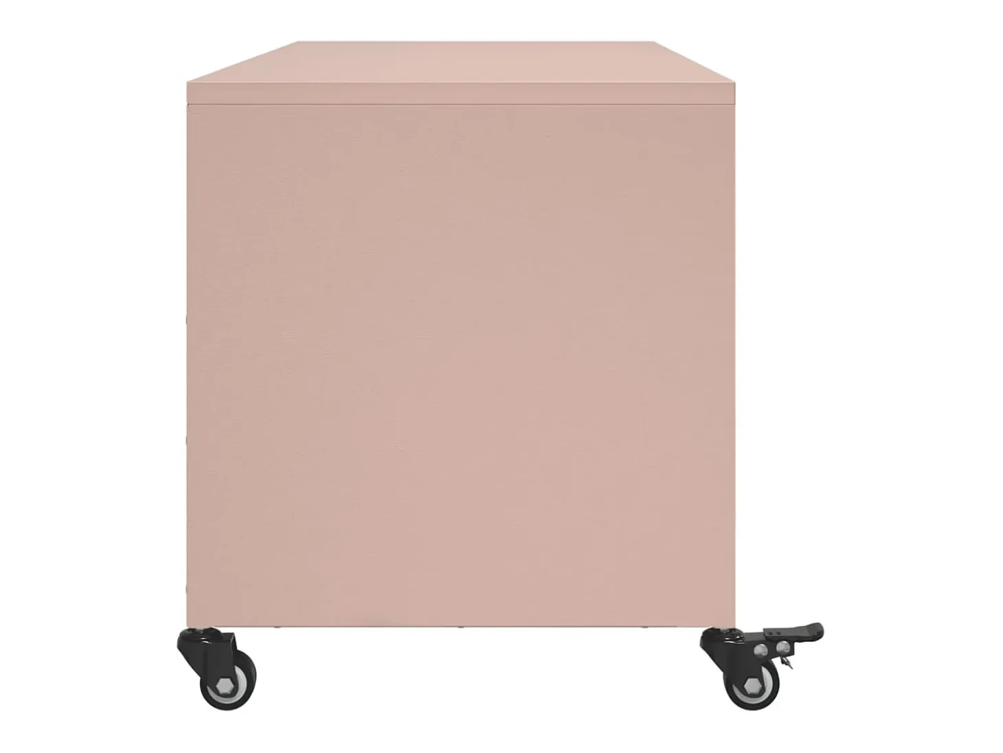 Cyprien Mueble de TV acero rosa 100,5x39x43,5 cm