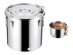 Destilador de Alcohol SucceBuy Destilador de Aguardiente de 50 L, Kit de Destilación de Agua y Alcohol, Acero Inoxidable