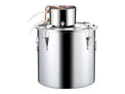 Destilador de Alcohol SucceBuy Destilador de Aguardiente de 50 L, Kit de Destilación de Agua y Alcohol, Acero Inoxidable