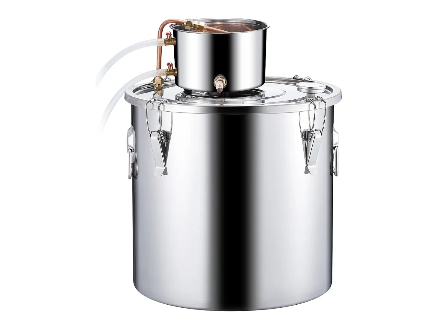 Destilador de Alcohol SucceBuy Destilador de Aguardiente de 50 L, Kit de Destilación de Agua y Alcohol, Acero Inoxidable