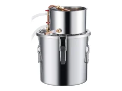 Destilador de Alcohol SucceBuy Destilador de Aguardiente de 11 L, Kit de Destilación de Agua y Alcohol, Acero Inoxidable