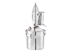 Destilador de Alcohol SucceBuy Alambique 30 L Inox Kit de Elaboración Casera, Destilador de Moonshine de Acero Inoxidable, Kit de Elaboración de Cerveza Casera