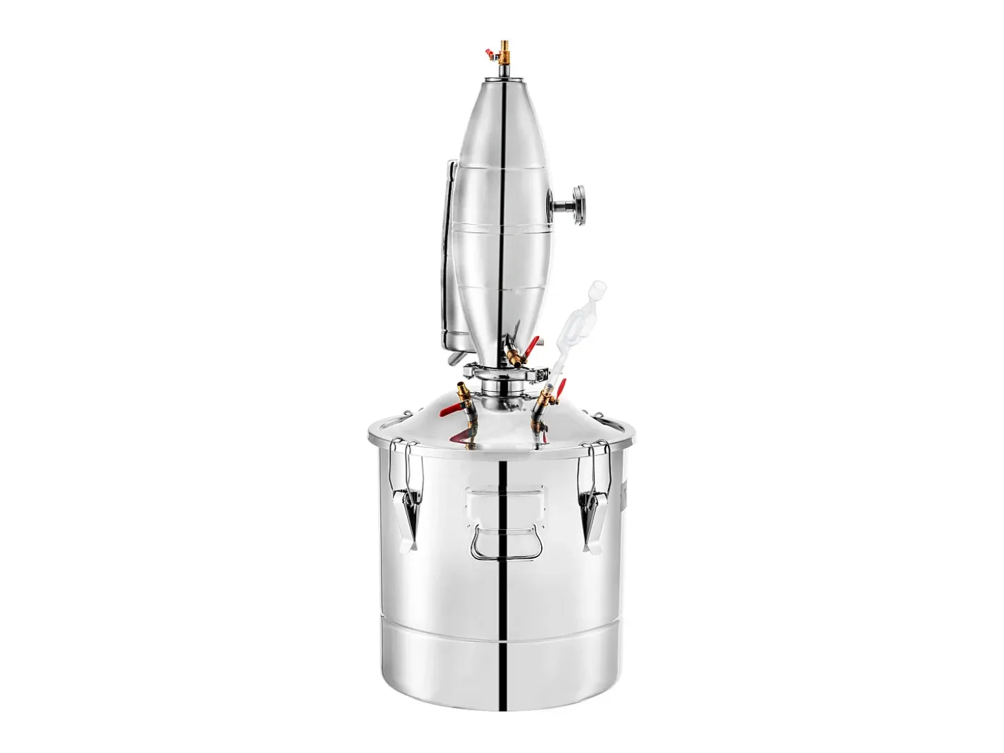 Destilador de Alcohol SucceBuy Alambique 30 L Inox Kit de Elaboración Casera, Destilador de Moonshine de Acero Inoxidable, Kit de Elaboración de Cerveza Casera