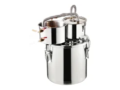 Destilador de Alcohol SucceBuy Destilador de Agua sin Gas de 19 L con Barril Thumper y Bomba de Agua de 8 W