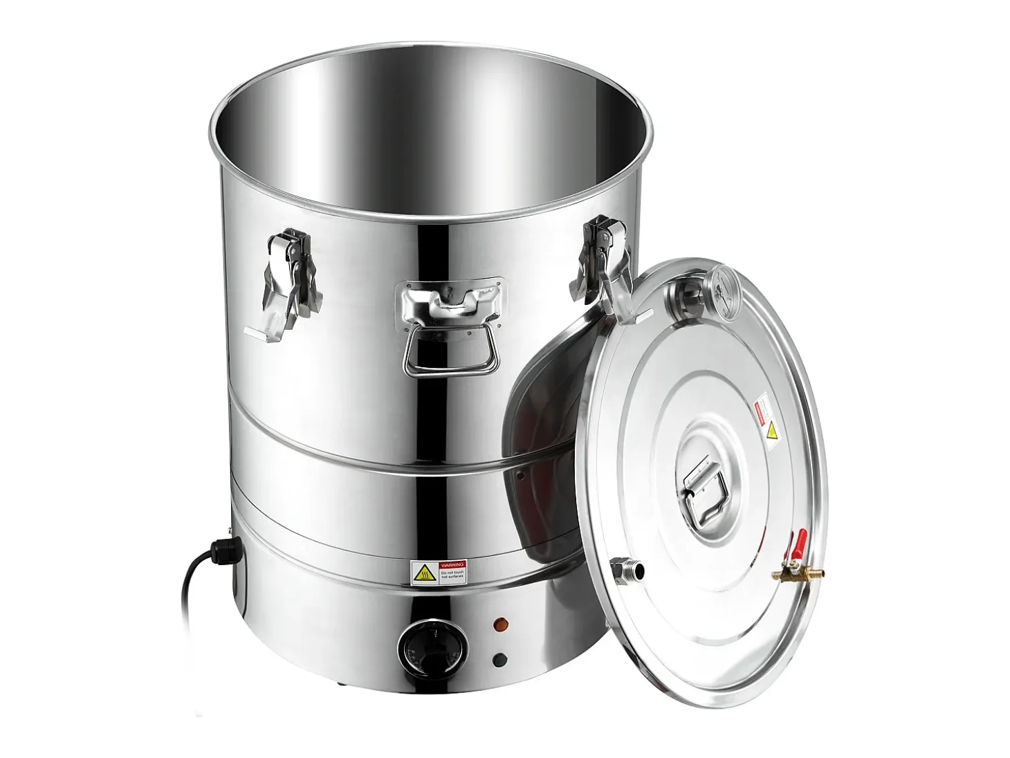 Destilador de Alcohol SucceBuy Destilador de Agua y Alcohol sin Gas de 34 L con Barril Thumper y Bomba de Agua