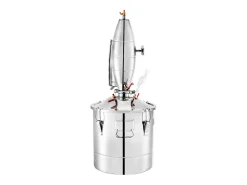 Destilador de Alcohol SucceBuy 50L Destilador de Agua y Alcohol Moonshine Still, Plata