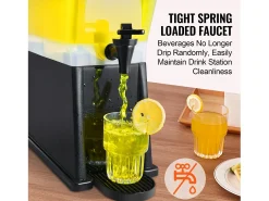 Dispensador de Bebidas SucceBuy Dispensador de Bebidas de Plástico para Fiestas de 11 L, Independiente