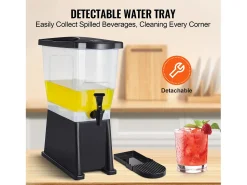 Dispensador de Bebidas SucceBuy Dispensador de Bebidas de Plástico para Fiestas de 11 L, Independiente
