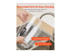 Dispensador de Bebidas SucceBuy, Capacidad 8 L, Fuente de Agua de Acero Inoxidable y Plástico, Dispensador de Zumos, Limonada, Té Helado, Cafés
