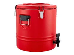 Dispensador de Bebidas SucceBuy Isotérmico 30 L, Fuente de Agua Caliente y Fría No Eléctrica con Grifo, Contenedor Isotérmico de Calidad Alimentaria