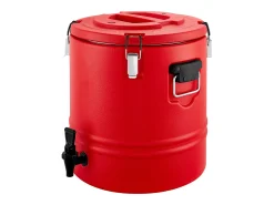 Dispensador de Bebidas SucceBuy Isotérmico 30 L, Fuente de Agua Caliente y Fría No Eléctrica con Grifo, Contenedor Isotérmico de Calidad Alimentaria
