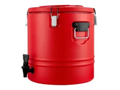 Dispensador de Bebidas SucceBuy Isotérmico 30 L, Fuente de Agua Caliente y Fría No Eléctrica con Grifo, Contenedor Isotérmico de Calidad Alimentaria
