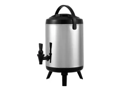 Dispensador SucceBuy de Bebidas Calientes y Frías Aislado 6L de Acero Inoxidable con Grifo, Calidad Alimentaria para Restaurantes