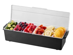 Distribuidor de Especias Refrigerado SucceBuy, con 6 Compartimentos y Tapa, 50,3x16,5x11,7 cm