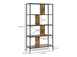 Divisor de ambientes madera antigua 80x30x146 fyrk
