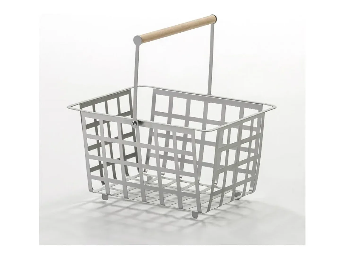 DON HIERRO - Cesta metálica de ordenación con asa, tamaño semi grande, multifuncional y decorativa, ZESTA-