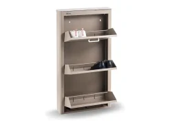 DON HIERRO - Zapatero KIBO compacto de 3 compartimentos ahorro de espacio hasta 9 pares-
