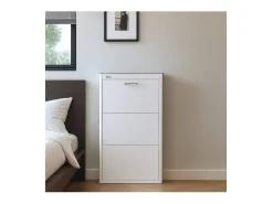 DON HIERRO - Zapatero KIBO compacto de 3 compartimentos ahorro de espacio hasta 9 pares-